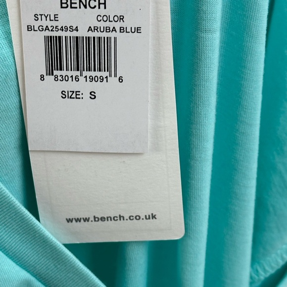 Bench Short Sleeve V-Neck Front Pocket T-Shirt - Teal Green - Picture 11 of 14